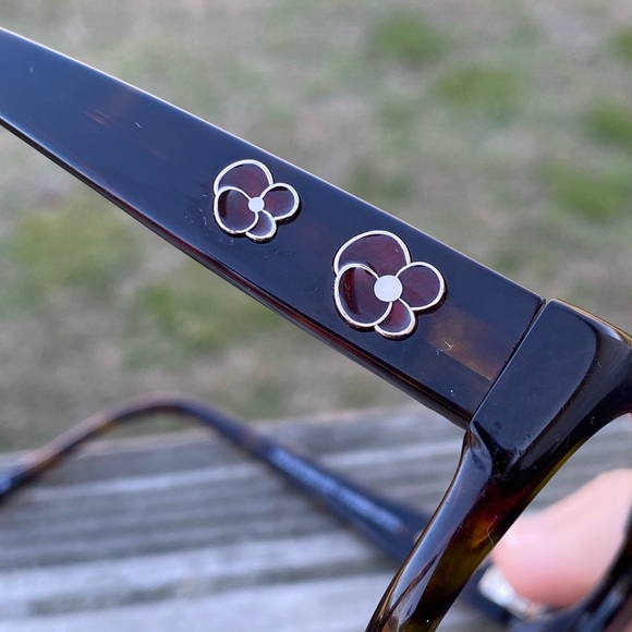 Kirkland Signature hedges glasses frames brown Havana floral 55[]18 135 - Picture 9 of 13